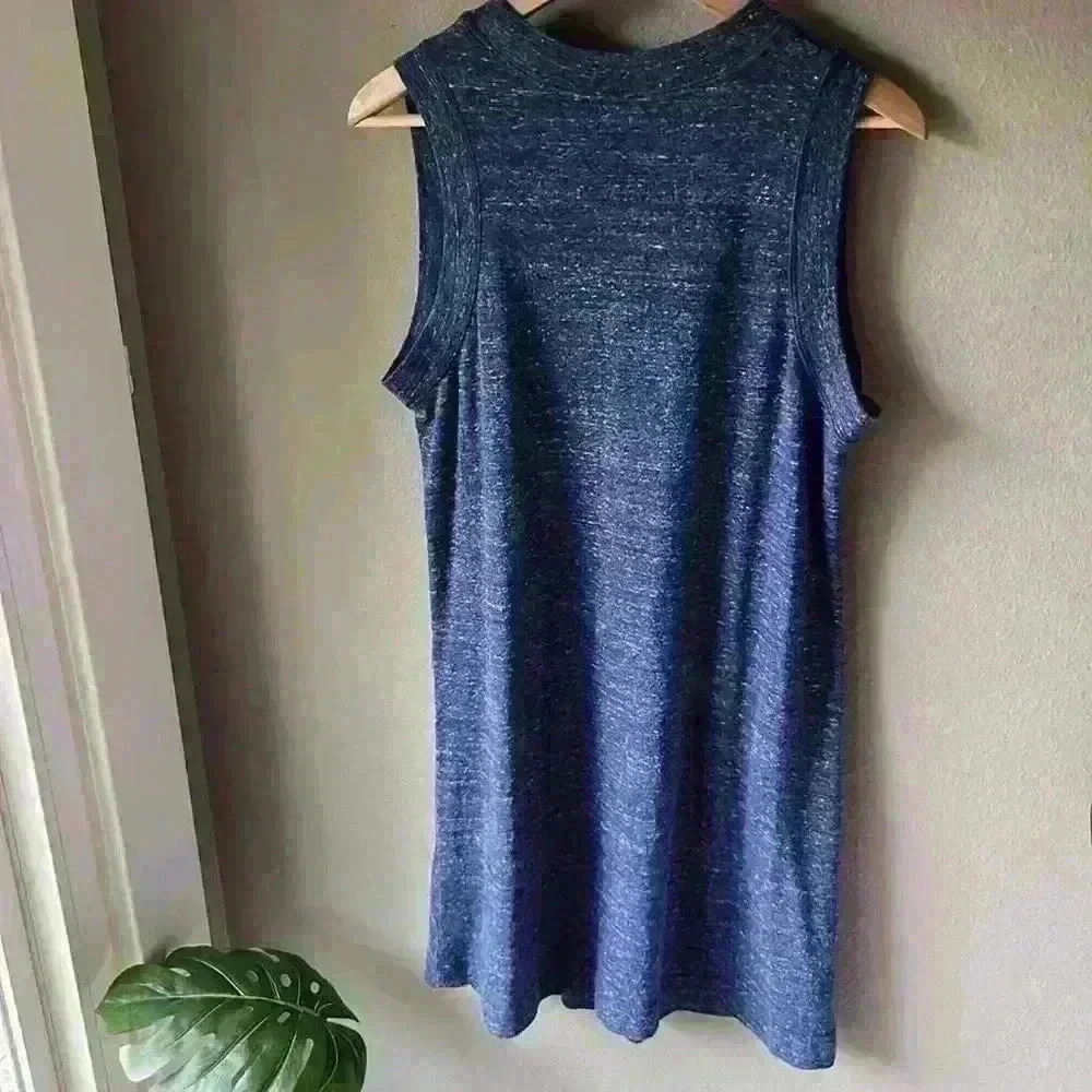 Nike Womens Athletic Blue Tennis Dress Logo Pockets Crew Sleeveless M - Picture 8 of 11